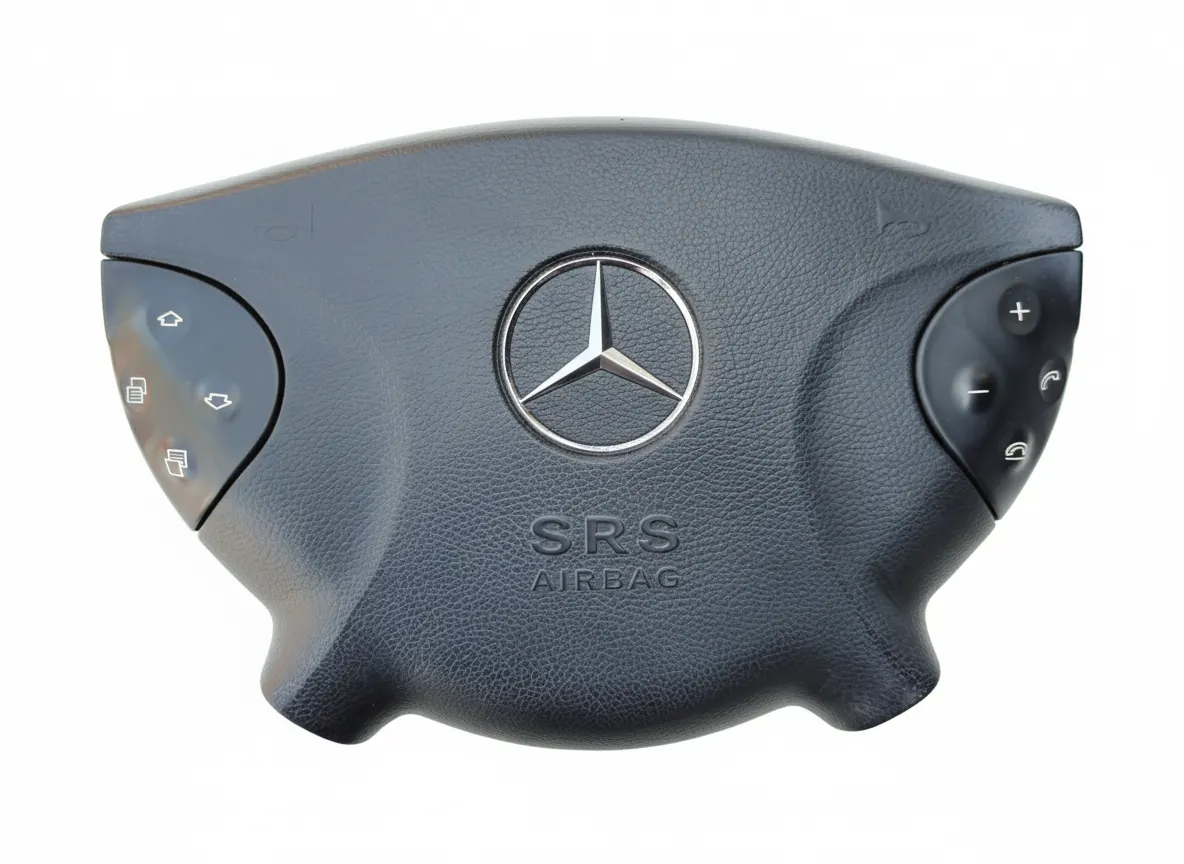 MERCEDES BENZ W211 E CLASS STEERING WHEEL AIRBAG & CONTROLS 21186002029
