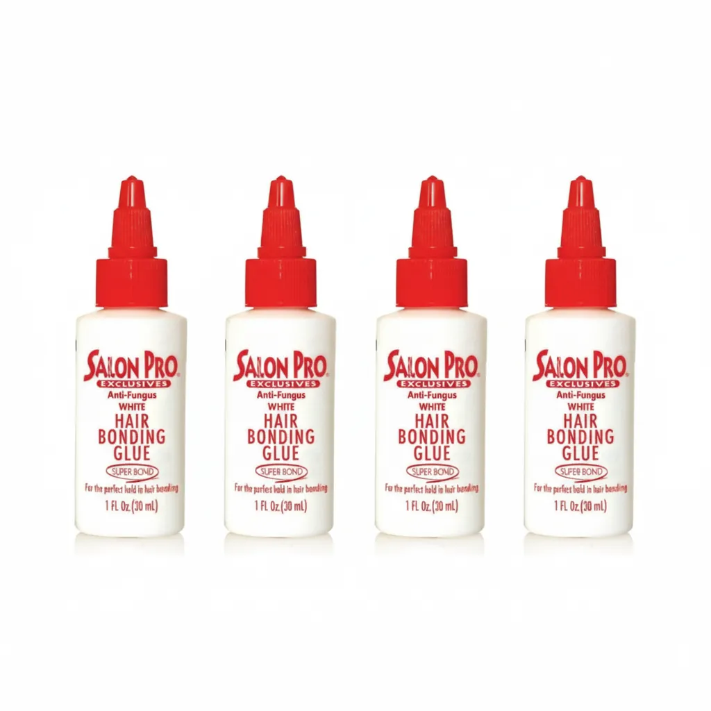 4x Salon Pro Hair Extension Bonding Glue 1 Fl oz (White) New