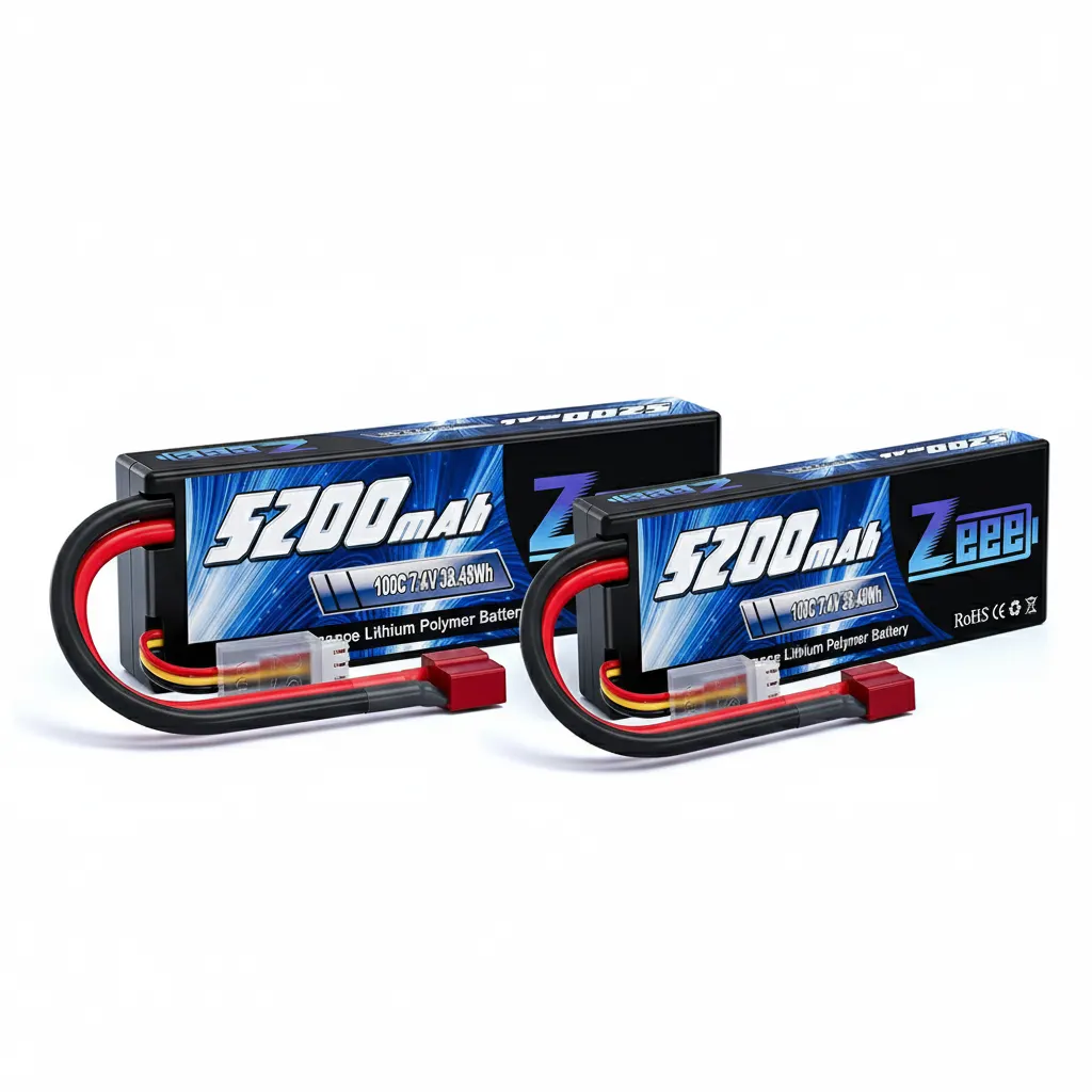 2x Zeee 2S 7.4V 100C 5200mAh Lipo Battery Deans RC Cars Trucks NEW