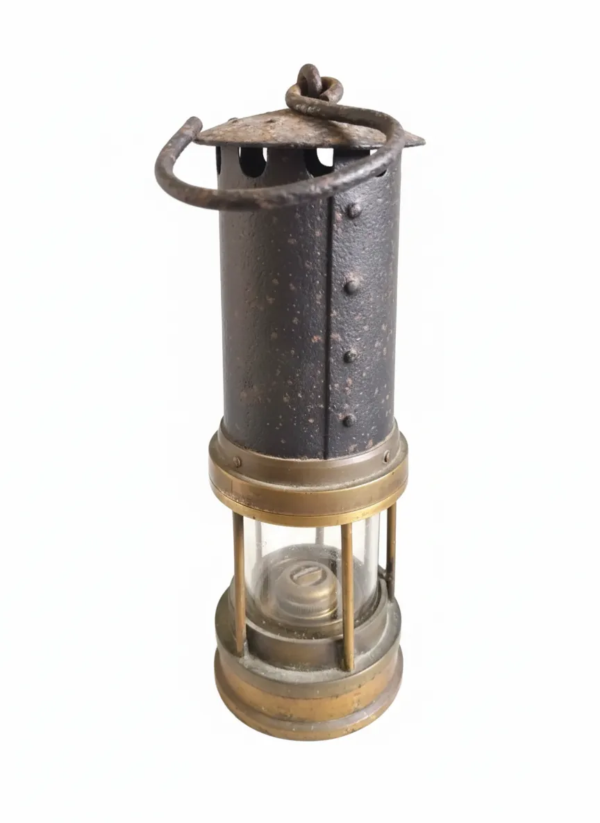 Antique Thomas & Williams Aberdare Colliery Miner's Lamp Full Size Original