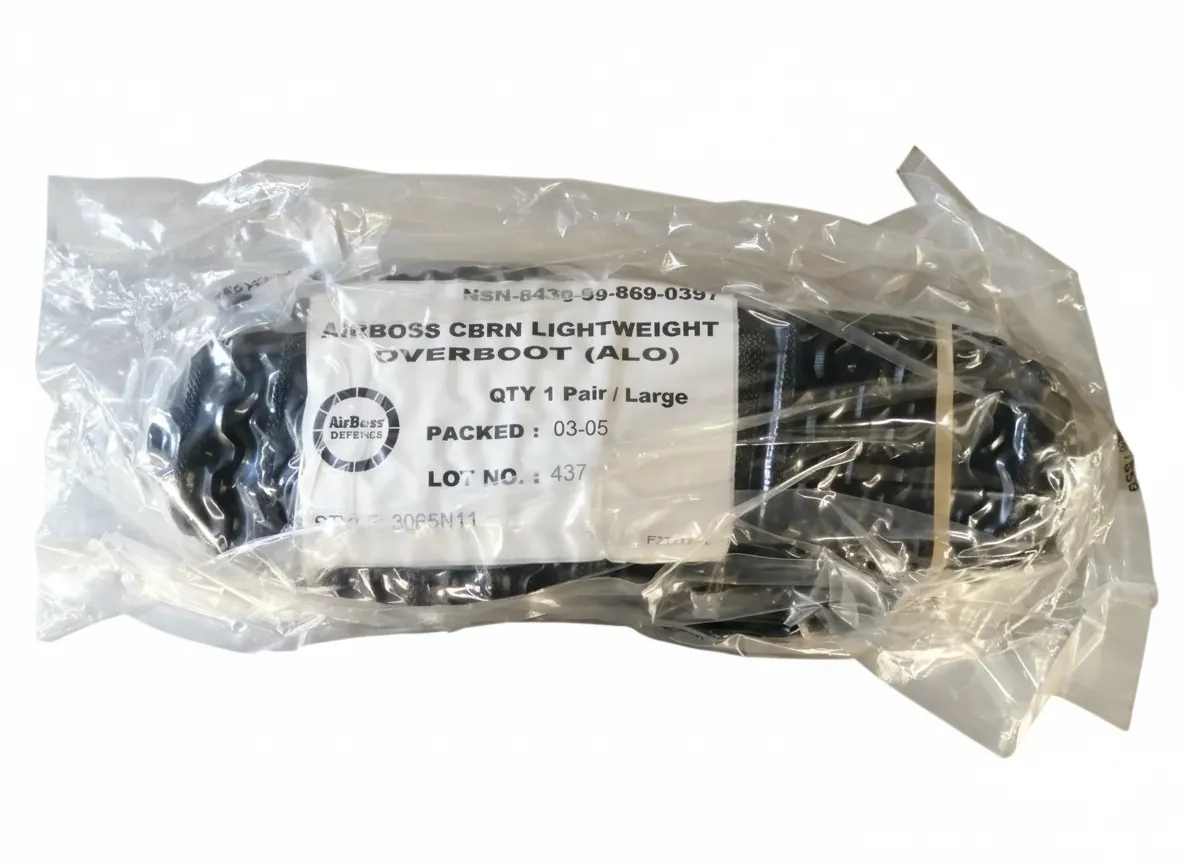 NEW Military Issue Airboss CBRN NBC Overboots X-Large AirBoss Defence