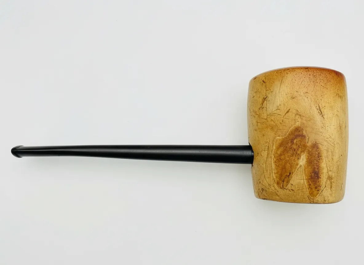 Genuine Block Meerschaum Freehand Estate Smoking Pipe - Unique Quirky Design Used