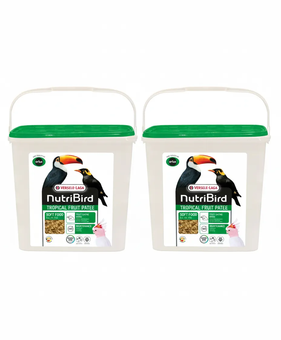 2x Versele-Laga Nutribird Tropical Fruit Patee 5kg Feed for Fruit Eaters