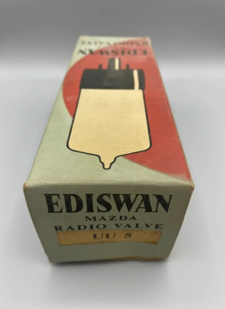 EDISWAN MAZDA UU5 Radio Valve Vacuum Tube - Vintage - Opened Never Used