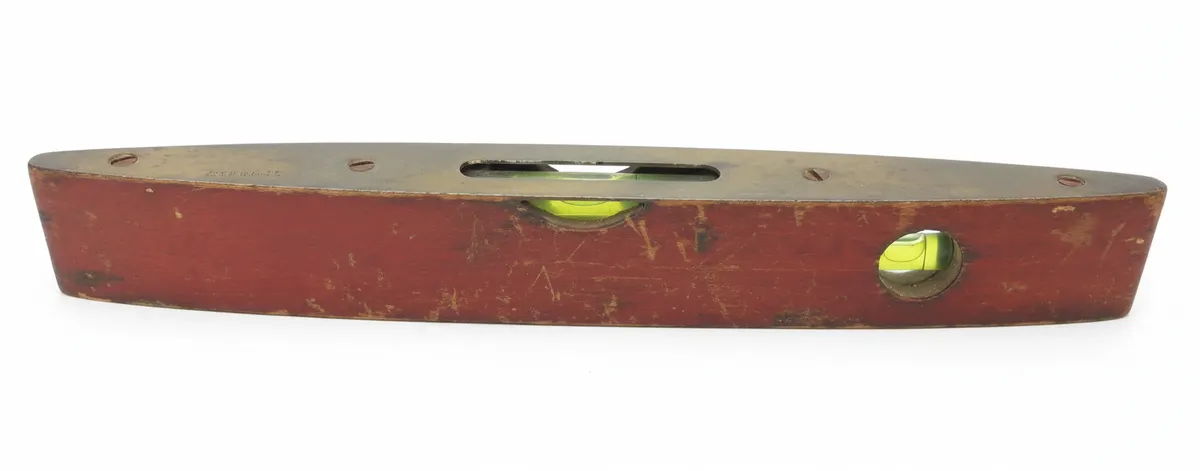 Vintage Rabone & Sons Spirit Level Collectible Woodworking Tool Brass Carpenter