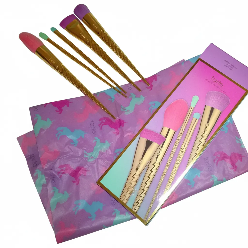 Tarte Magic Wands Unicorn Make-Up Brushes - 5 PC SET BNIB Limited Edition