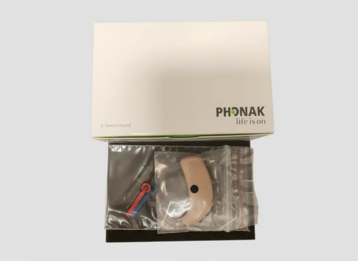 Phonak Nathos Auto UP Digital BTE Hearing Aid BRAND NEW Beige Color