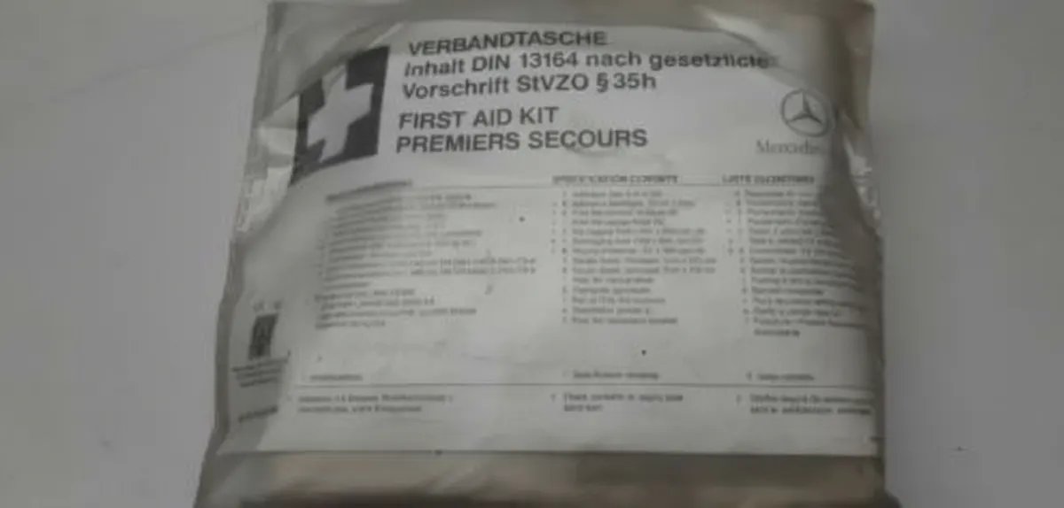 Mercedes Benz 190e W201 C Class W202 Original First Aid Kit A2028600050 Used