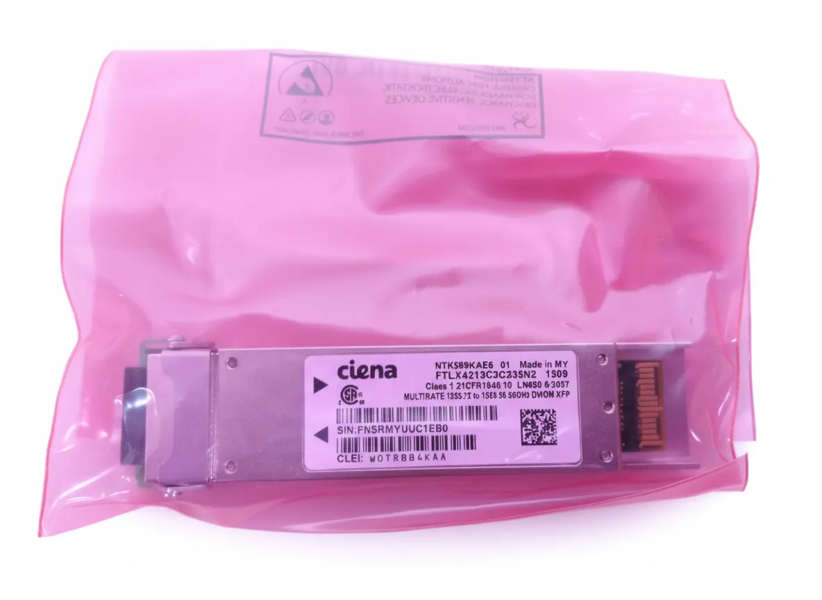 Ciena NTK589KAE6 XFP DWDM Optical Transceiver Module 50GHz