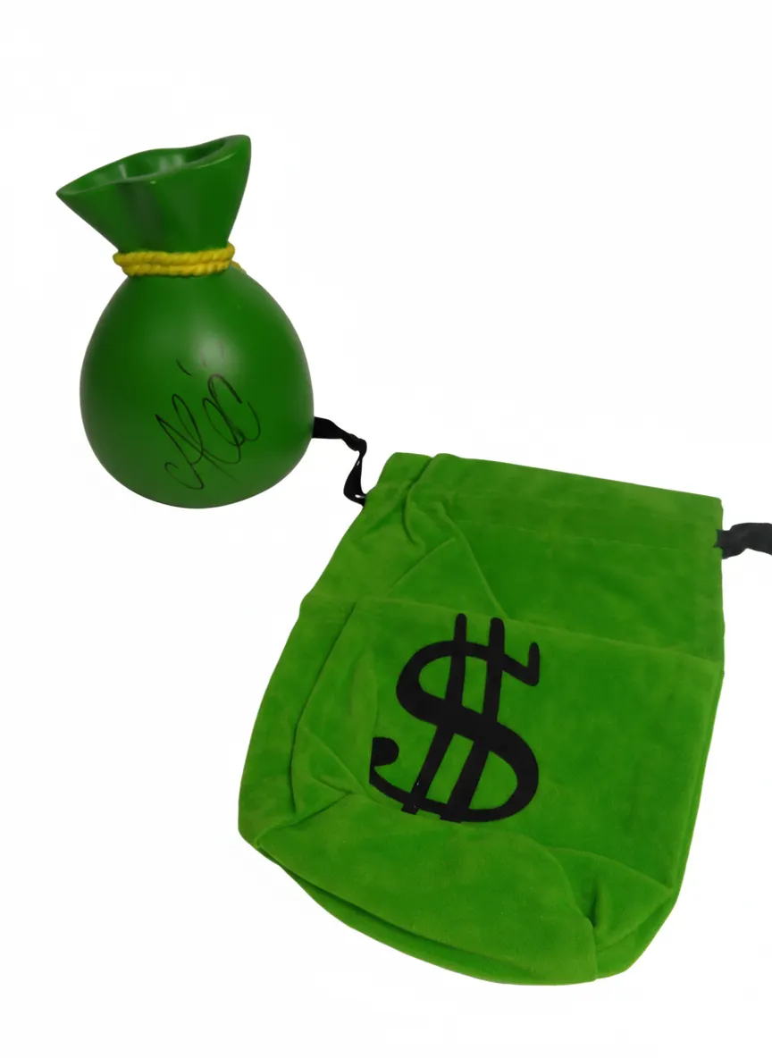 Alec Monopoly Dollar $ Money Bag Sculpture Ltd Edition Signed Figurine Used