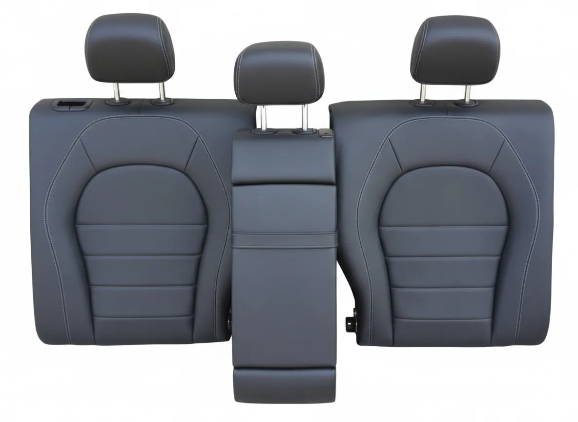 MERCEDES GLC 2016 W253 Rear Leather Seat Backs Armrest Set Used (3 Pcs)
