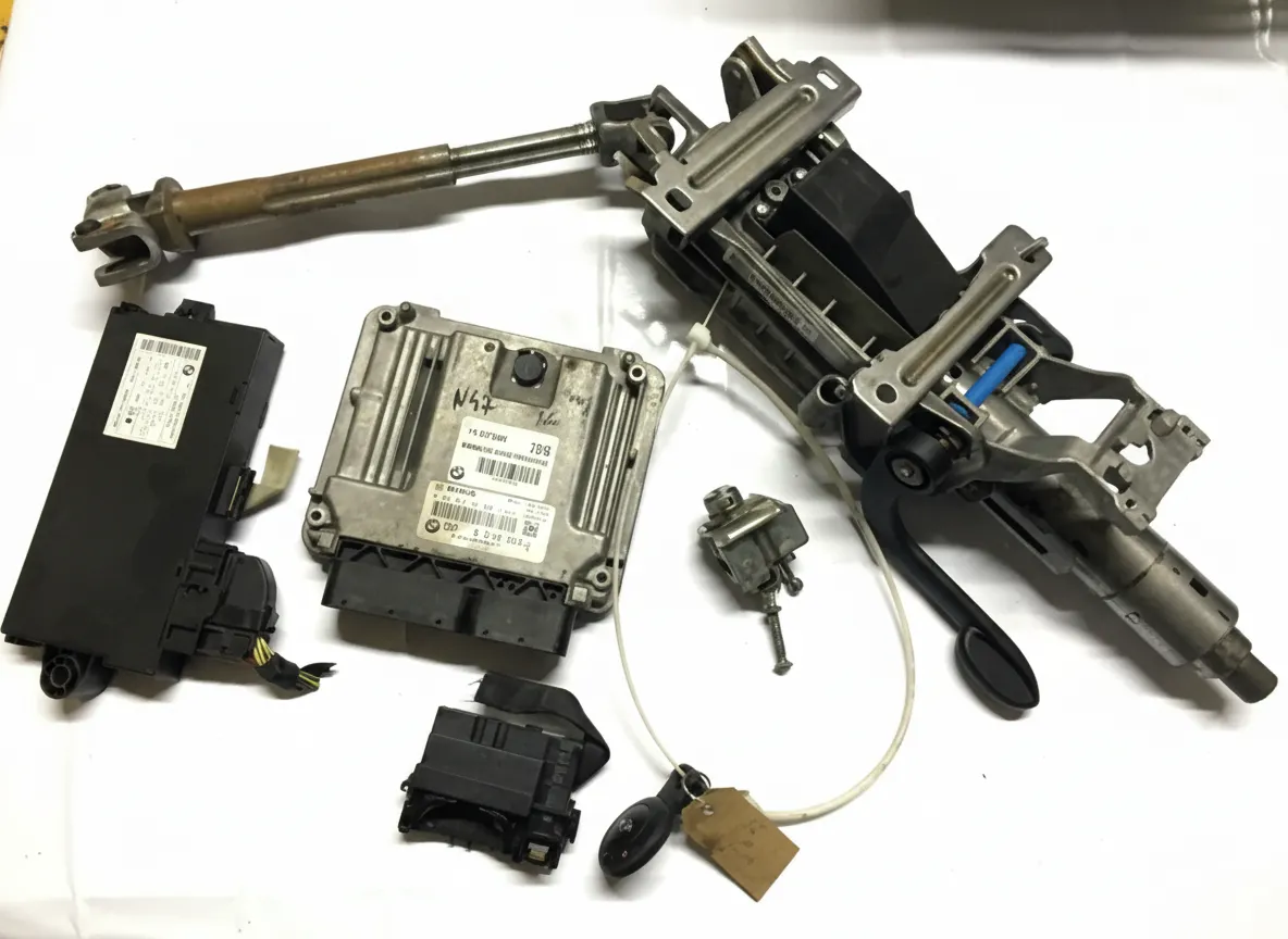 BMW Mini Cooper R60 D N47 Diesel Engine DDE CAS3 Immobilizer Kit Key Used