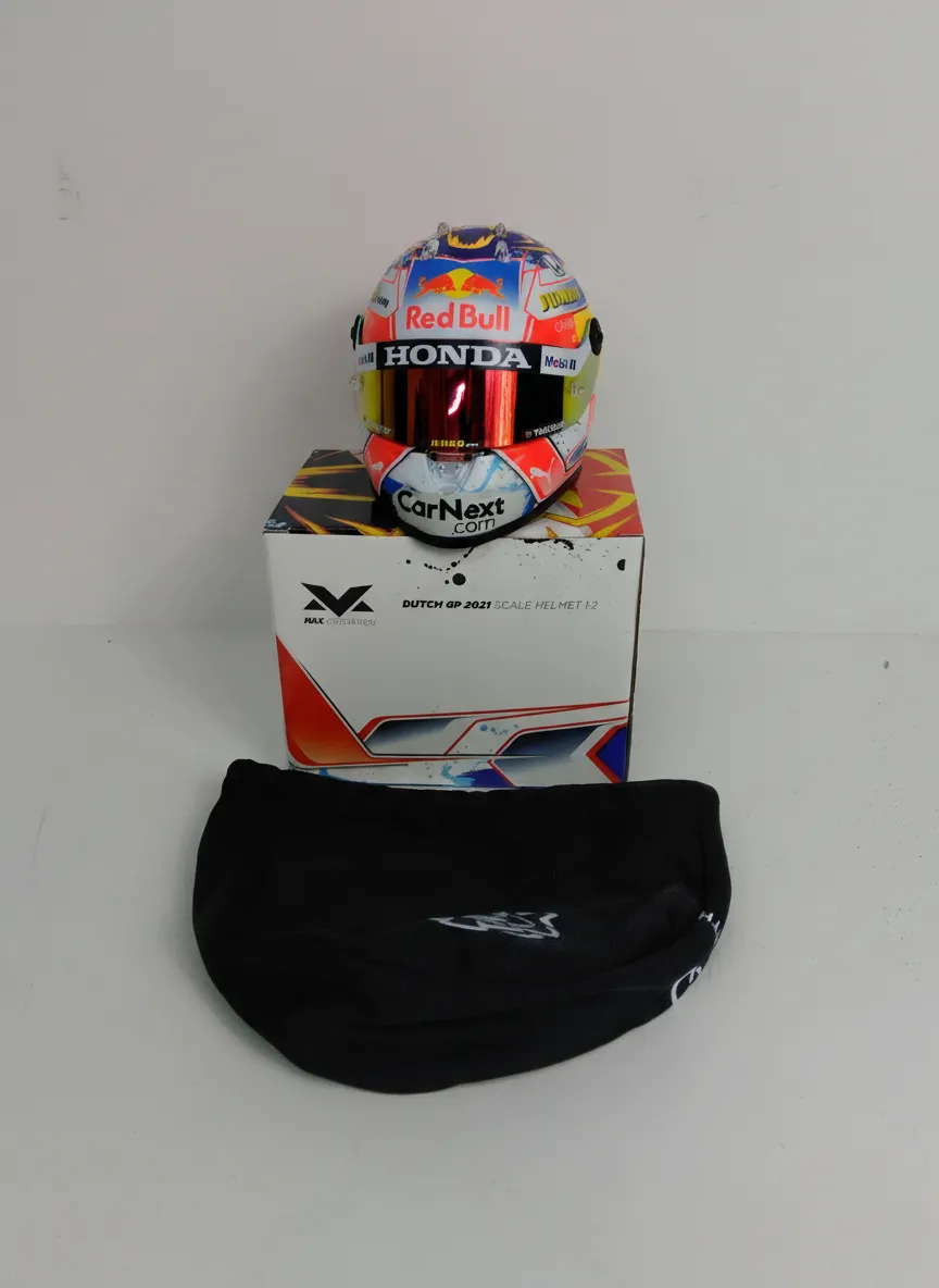 Max Verstappen 2021 Red Bull Honda F1 Dutch GP 1:2 Scale Mini Helmet BNIB