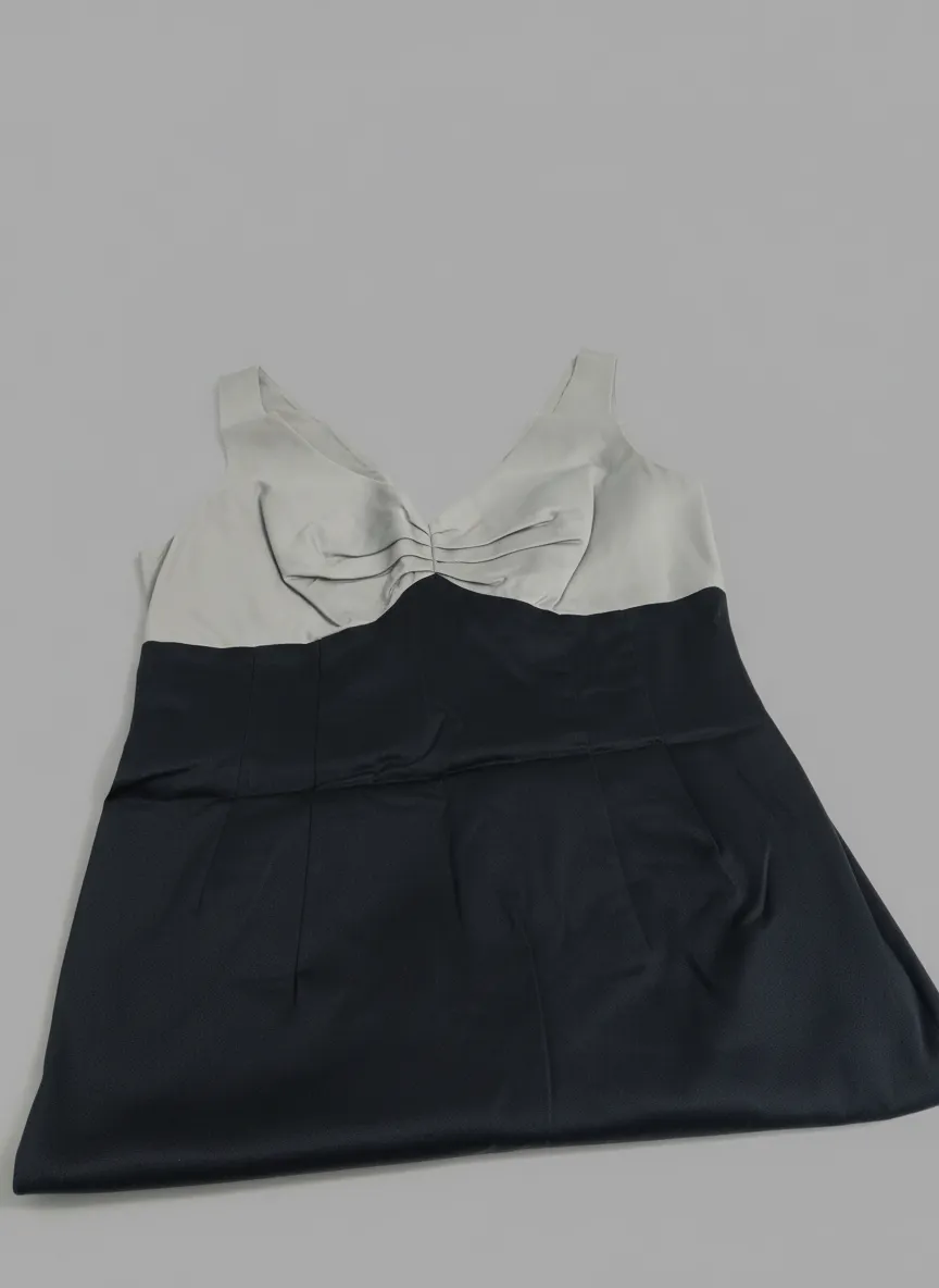 BODEN Ladies Sleeveless Evening Party Dress Grey Black UK 12 - Used/Damaged