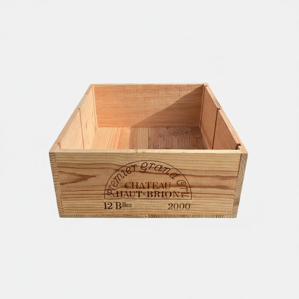 2000 Chateau Haut Brion 12 Bottle Wooden Wine Box - RARE STORAGE DISPLAY Used
