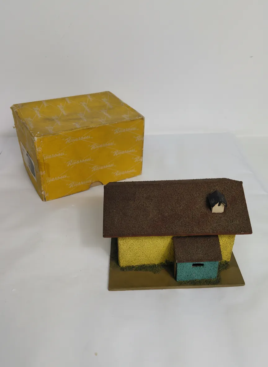 Vintage Rivarossi Miniature Building for Model Railway w/ Original Box - Used
