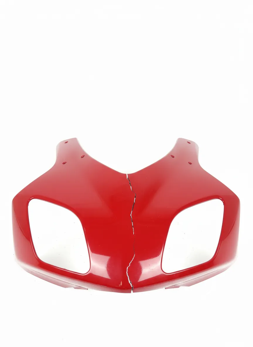 Honda CBR 600 RR 2006 Front Upper Fairing Cowl Red Used Cracked 64211-MEEG-D010