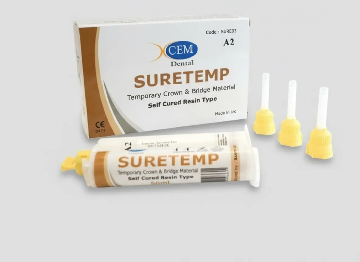 SURETEMP Dual Paste Temporary Crown & Bridge Dental Material 50ml A3