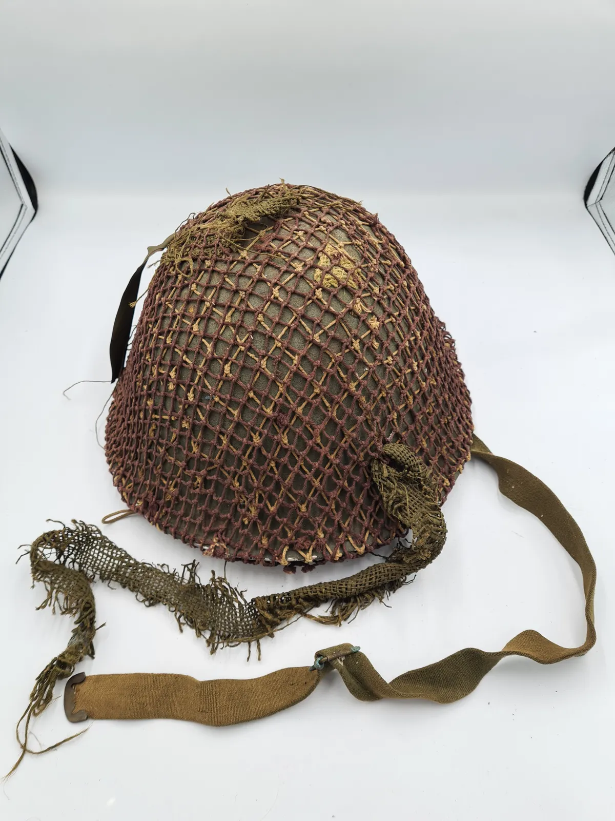 Unknown War Helmet- Turtle with Netting