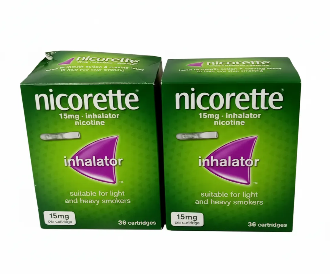 BNIB Nicorette 15mg Inhalator 72 Cartridges 2x36 Packs Expiry 10/2026