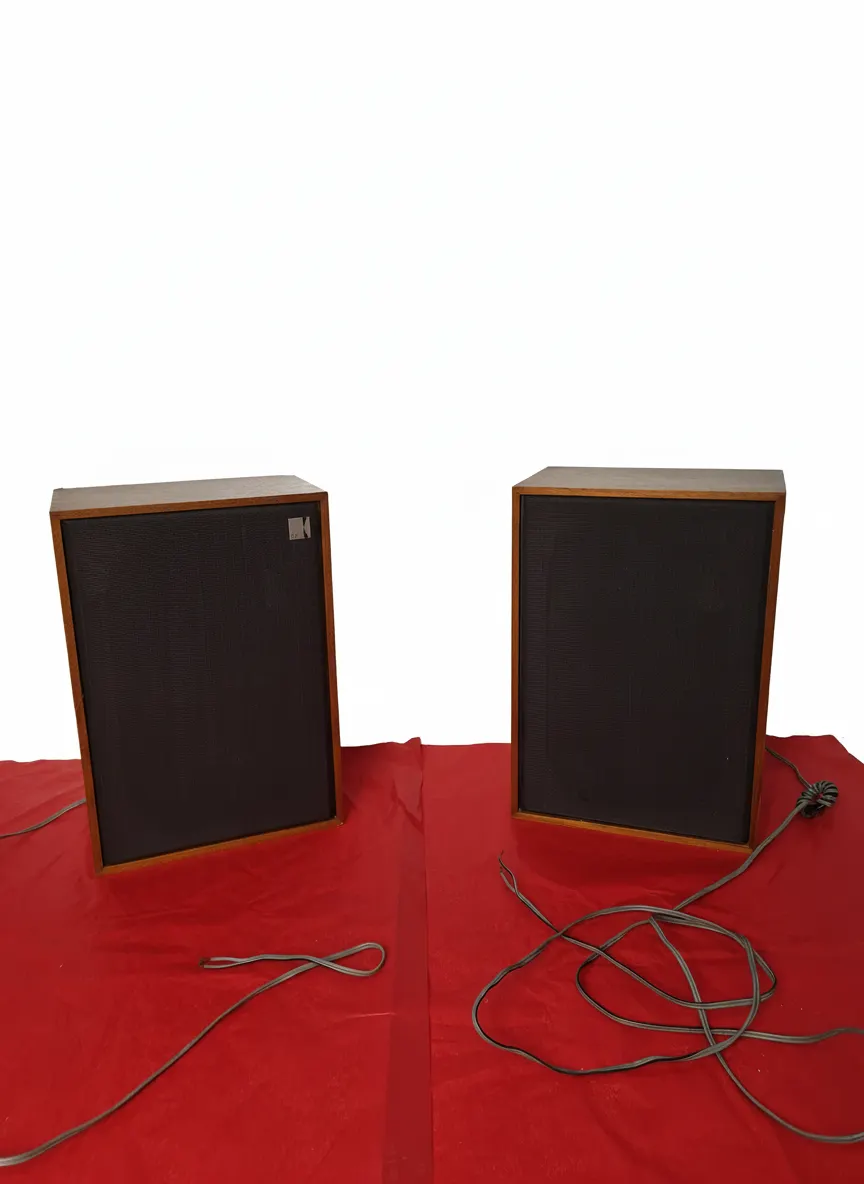 Pair of Kef Coda SP 1034 Vintage 1972 Speakers HiFi Audio Bookshelf