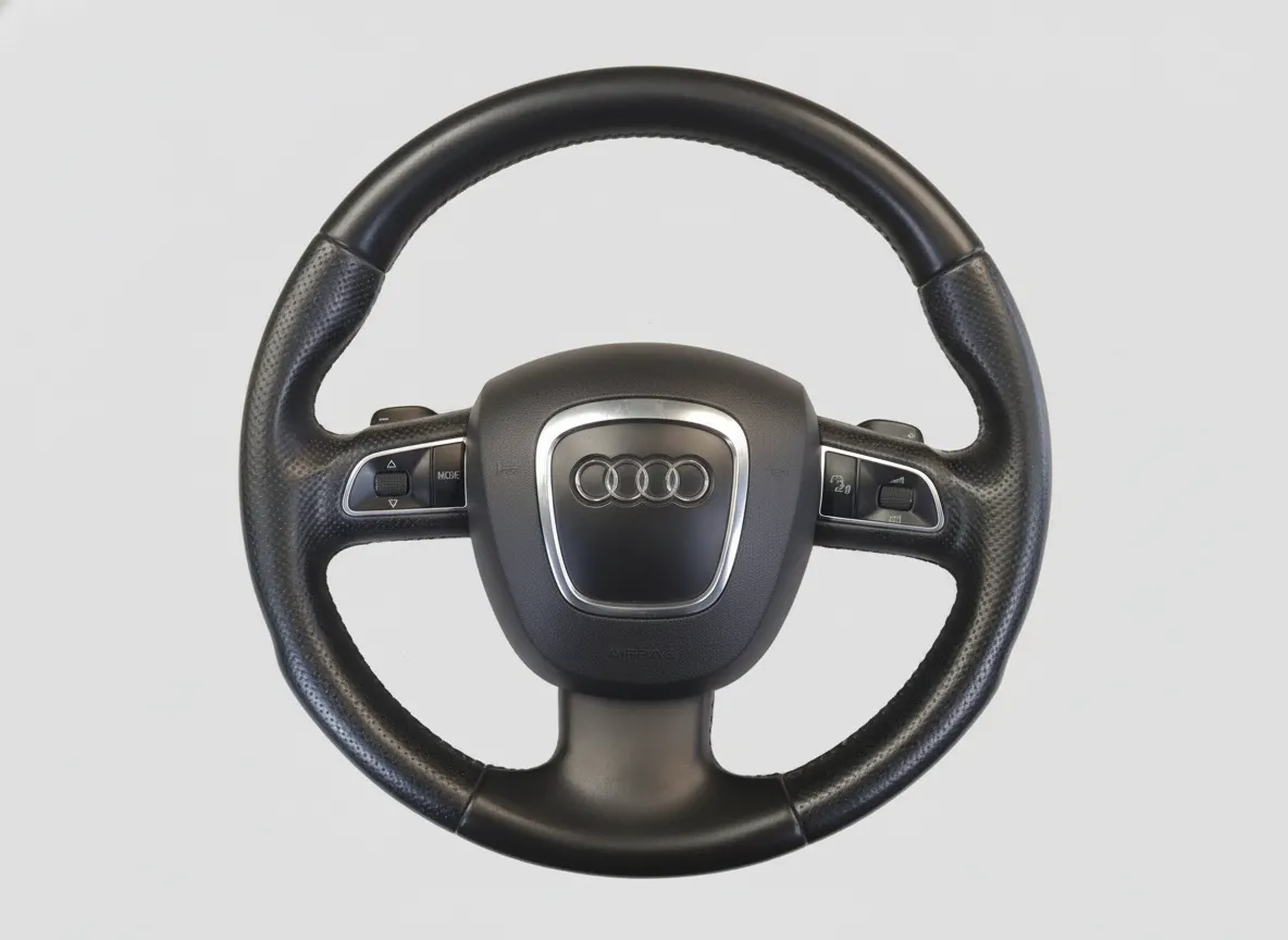 AUDI A5 8T Multifunction Steering Wheel Airbag Paddle Shift Used 8T0419091B