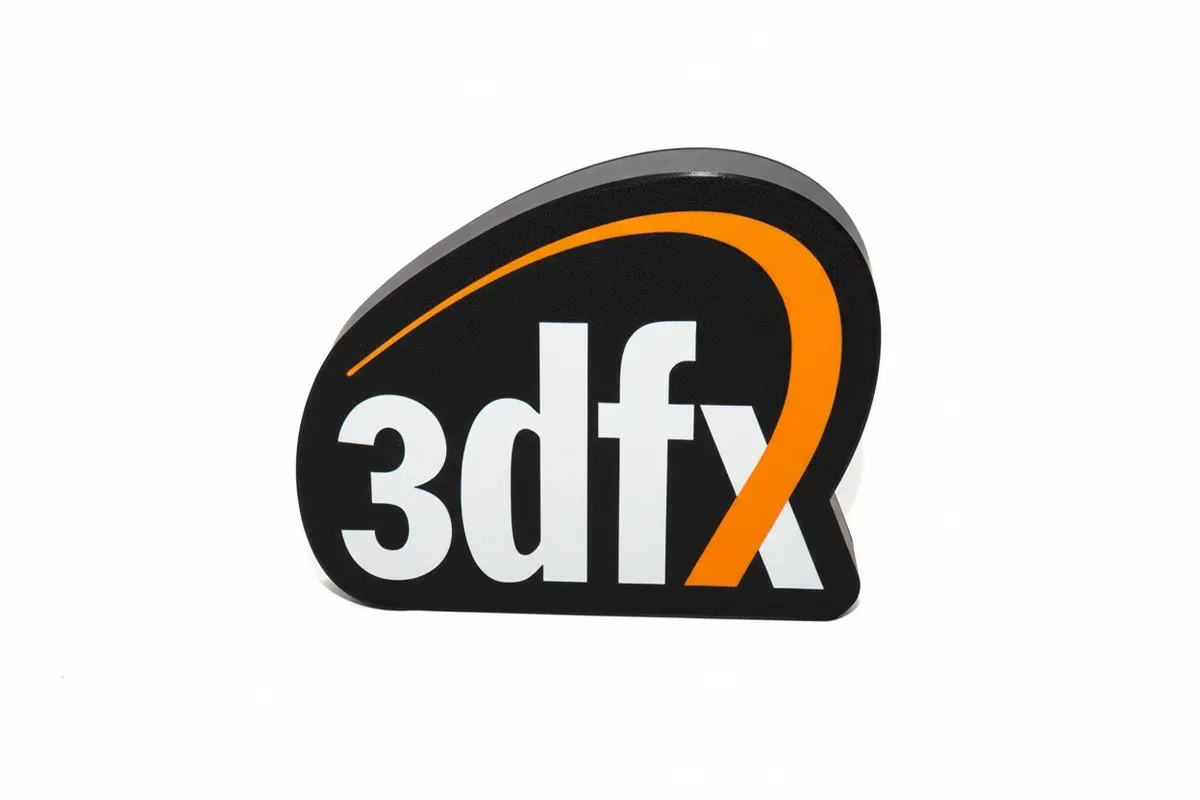 3dfx Voodoo USB Lightbox Lamp Sign - Retro Vintage Gaming Decor