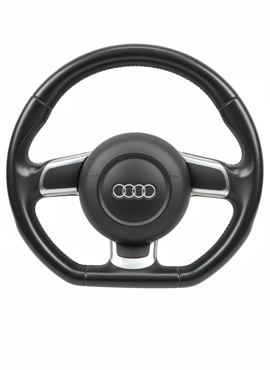 AUDI TT MK2 06-14 FLAT BOTTOM STEERING WHEEL with AIRBAG 8J0419091 8J0880201