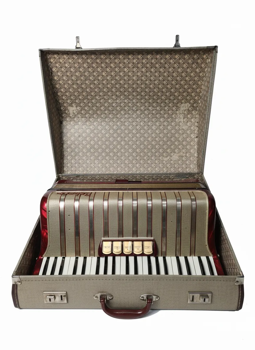 Hohner Concerto IV 120 Bass Accordion - Excellent Condition, with Case. Ex Pro's.