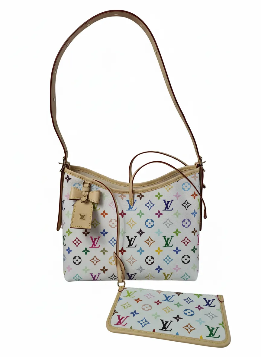 Louis Vuitton x Murakami CarryAll PM Tote Bag w/ Pouch M13661 New