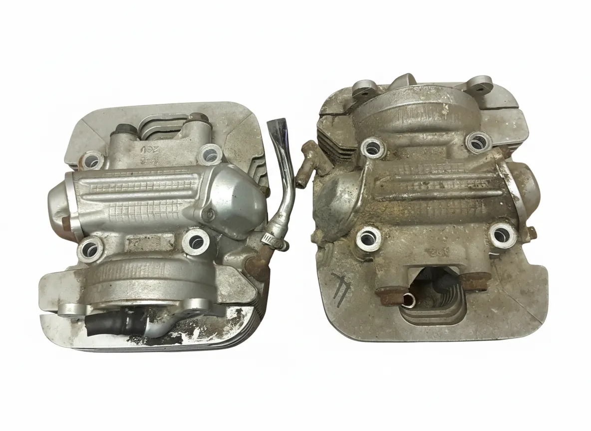 Yamaha XV535 Virago 2GV Cylinder Heads x2 Front Rear Complete w/ Camshafts 3JC