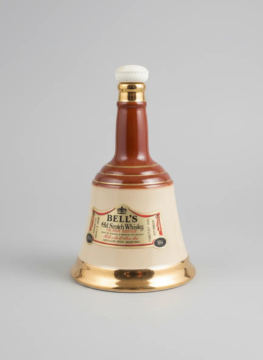 VINTAGE BELLS OLD SCOTCH WHISKY WADE Ceramic Bottle Decanter 25cm Tall Collectable