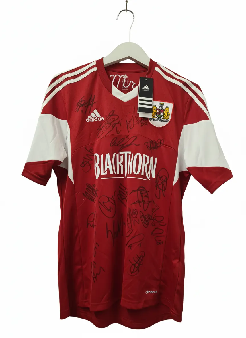 Adidas Bristol City 2013 Signed Football Shirt Jersey - Medium New With Tags