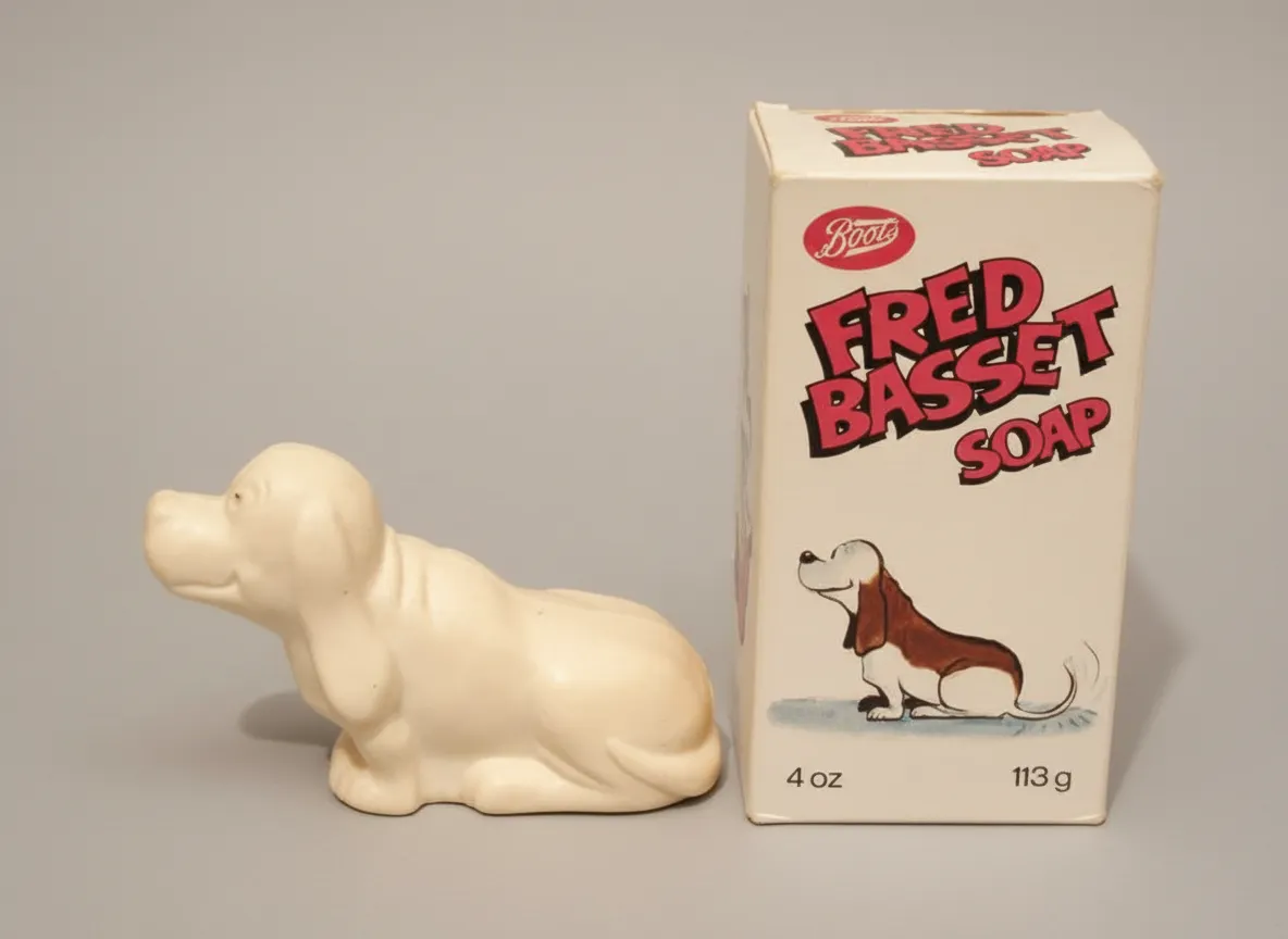 Vintage Boots Fred Basset (Hound Dog) Soap Bar Original Box 4 oz 113g Unused