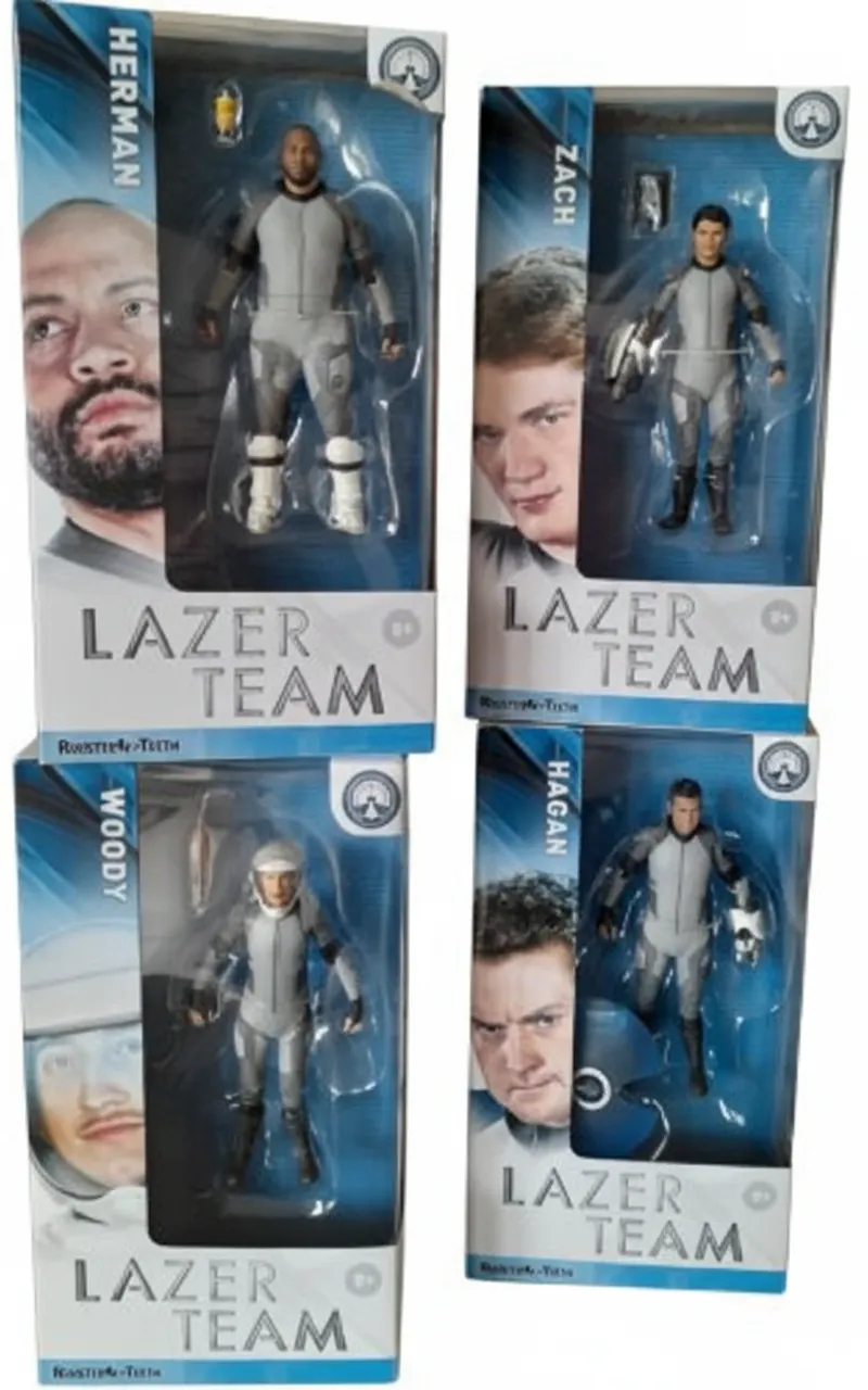 Lazer Team Figures X4 New Boxed Yr 2016 5" Zach Hagan Herman Woody