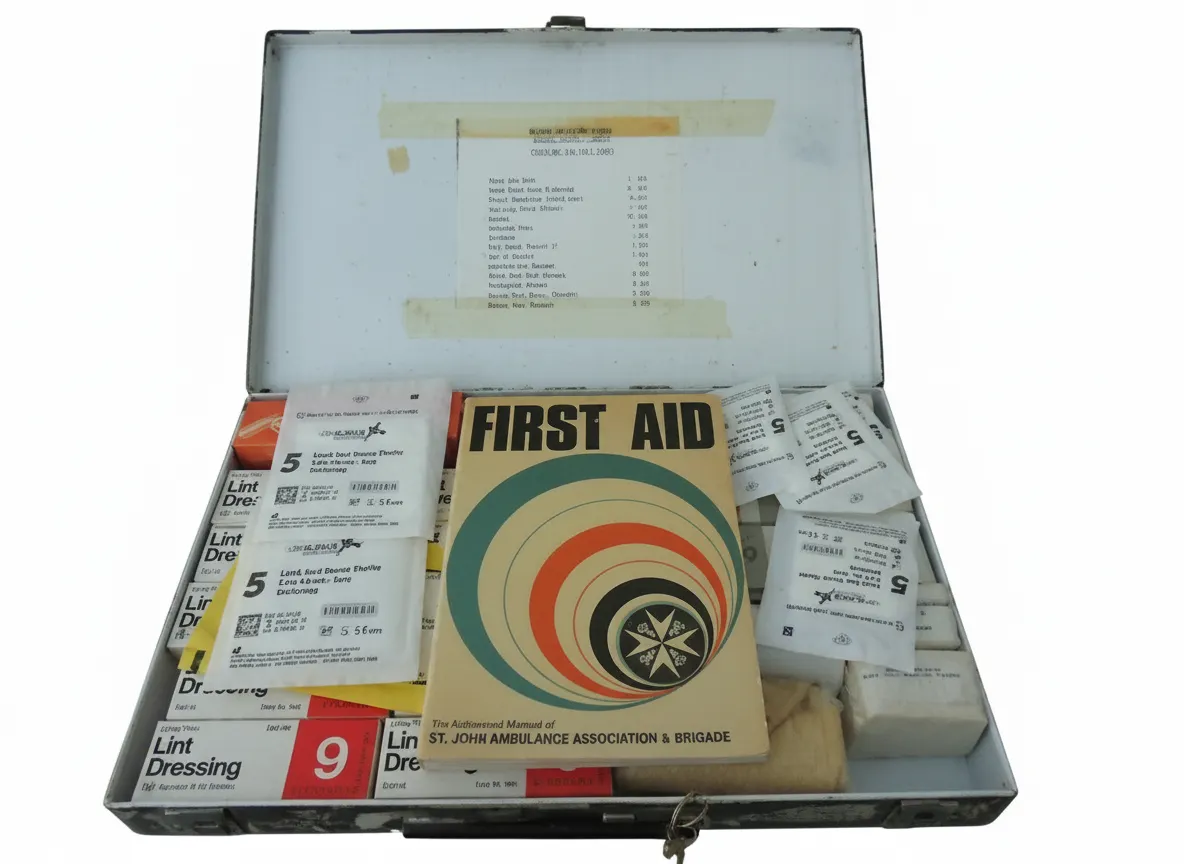 1989 British Caledonian Airways First Aid Kit Gatwick Airport Collectable