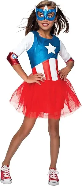 Rubie's Official Marvel Avengers CaptainAmerica Metallic Childs Costume Age 8/9