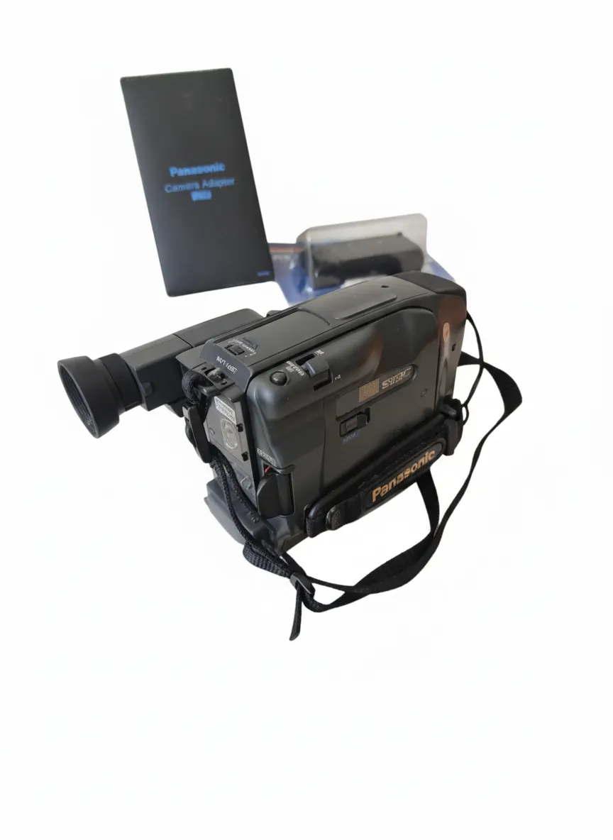 Panasonic NV-S85B S-VHS-C Camcorder Palmcorder Untested + Accessories