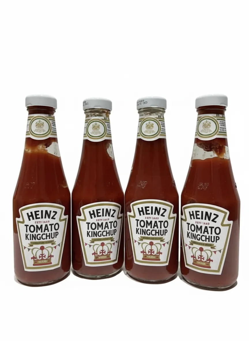 x4 Heinz Tomato Kingchup - King Charles Coronation - Limited Edition 570