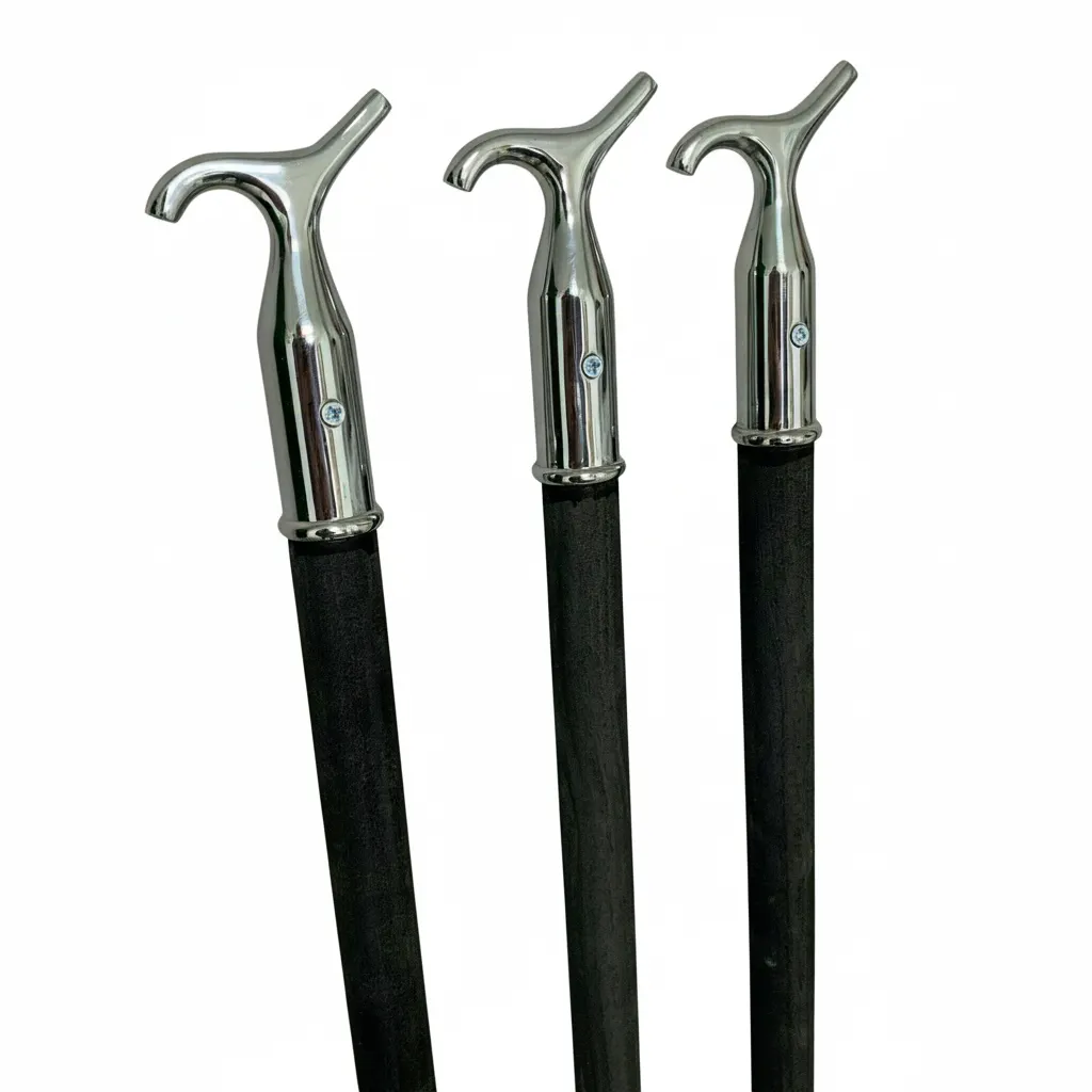 Sash Window Pole & Hook Skylight Window Attic Loft Blinds Black NEW