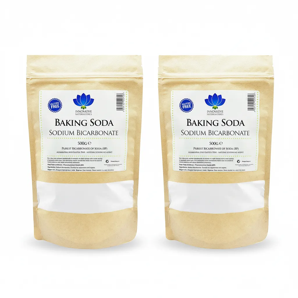 2x Innovative Naturopathics 500ml Sodium Bicarbonate Baking Soda Food Grade Vegan Alum-Free GF