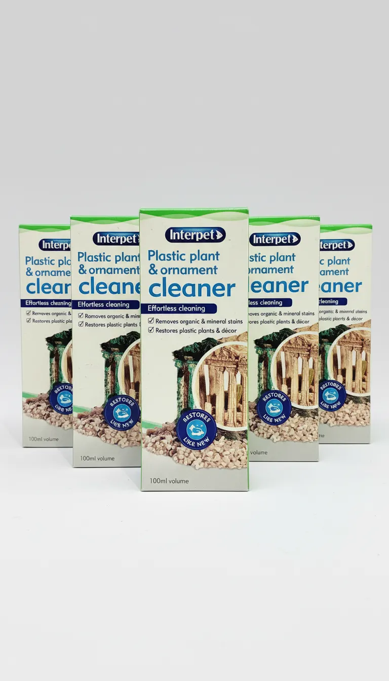 5x Interpet 100ml Plastic Plant & Ornament Cleaner - Bulk Aquarium Pack