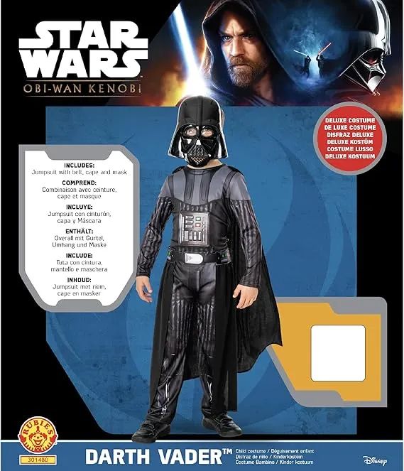 Rubie's Darth Vader Kenobi Deluxe Costume, Child, Boy, As Shown, 9-10