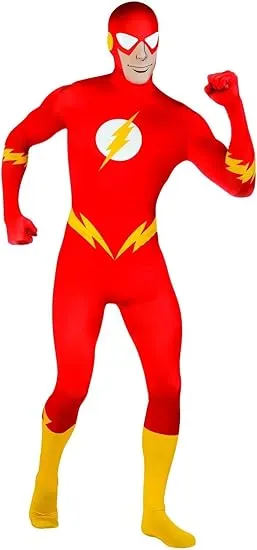 Rubies' Costume Co Dc Comics Adult The Flash Second Skin Zentai Super Suit - XL