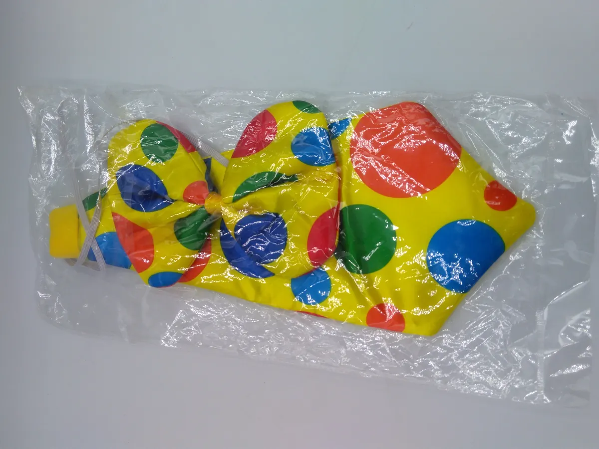 Fancy Dress Funny Joke Yellow Spotty  Oversized Tie & Bow tie