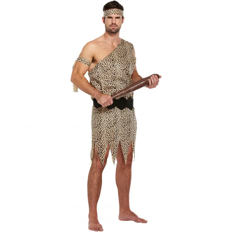 Blue Banana Caveman Adult Fancy Dress Costume (Brown)