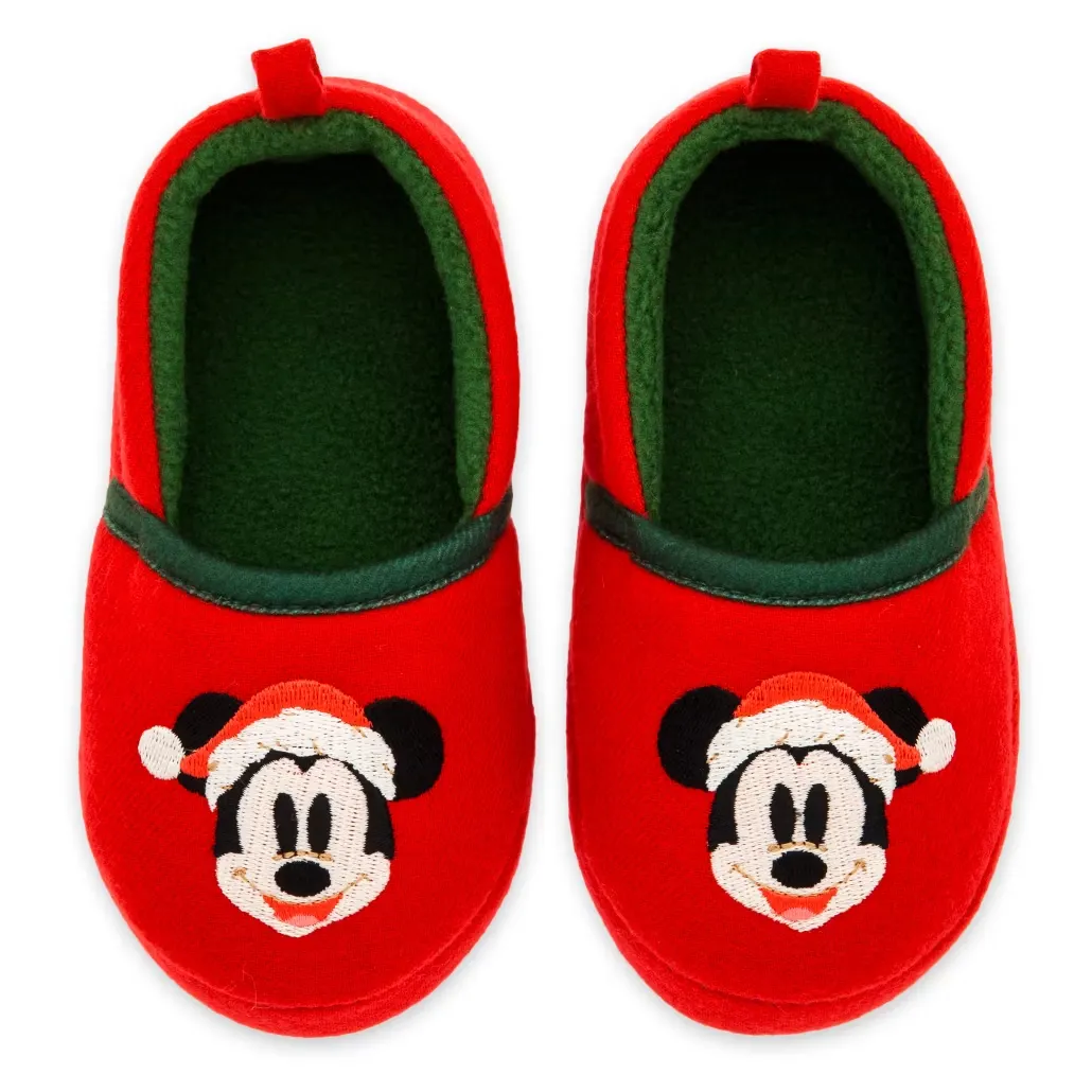 Mickey Mouse Festive Slippers For Kids (7-8)