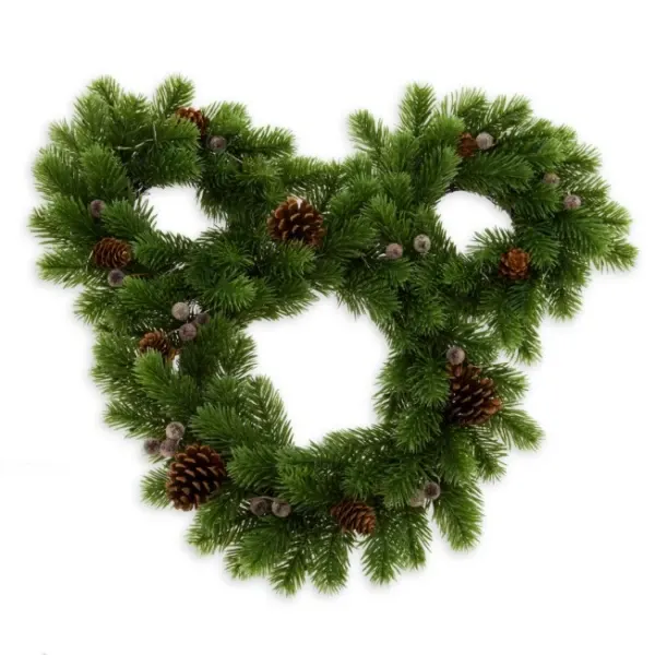 Mickey Mouse Icon Light Up Holiday Wreath, Disney Holiday Haven Collection