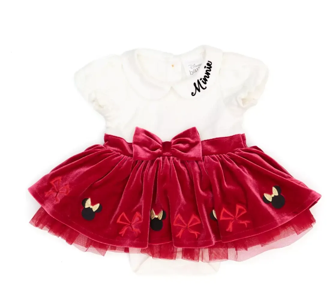Disney Store Minnie Mouse Christmas Baby Tutu Body Suit (18-24 months)