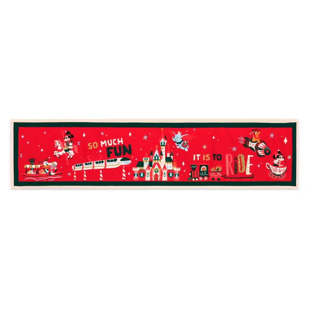 Mickey Mouse and Friends Fantasyland Castle Reversible Holiday Table Runner